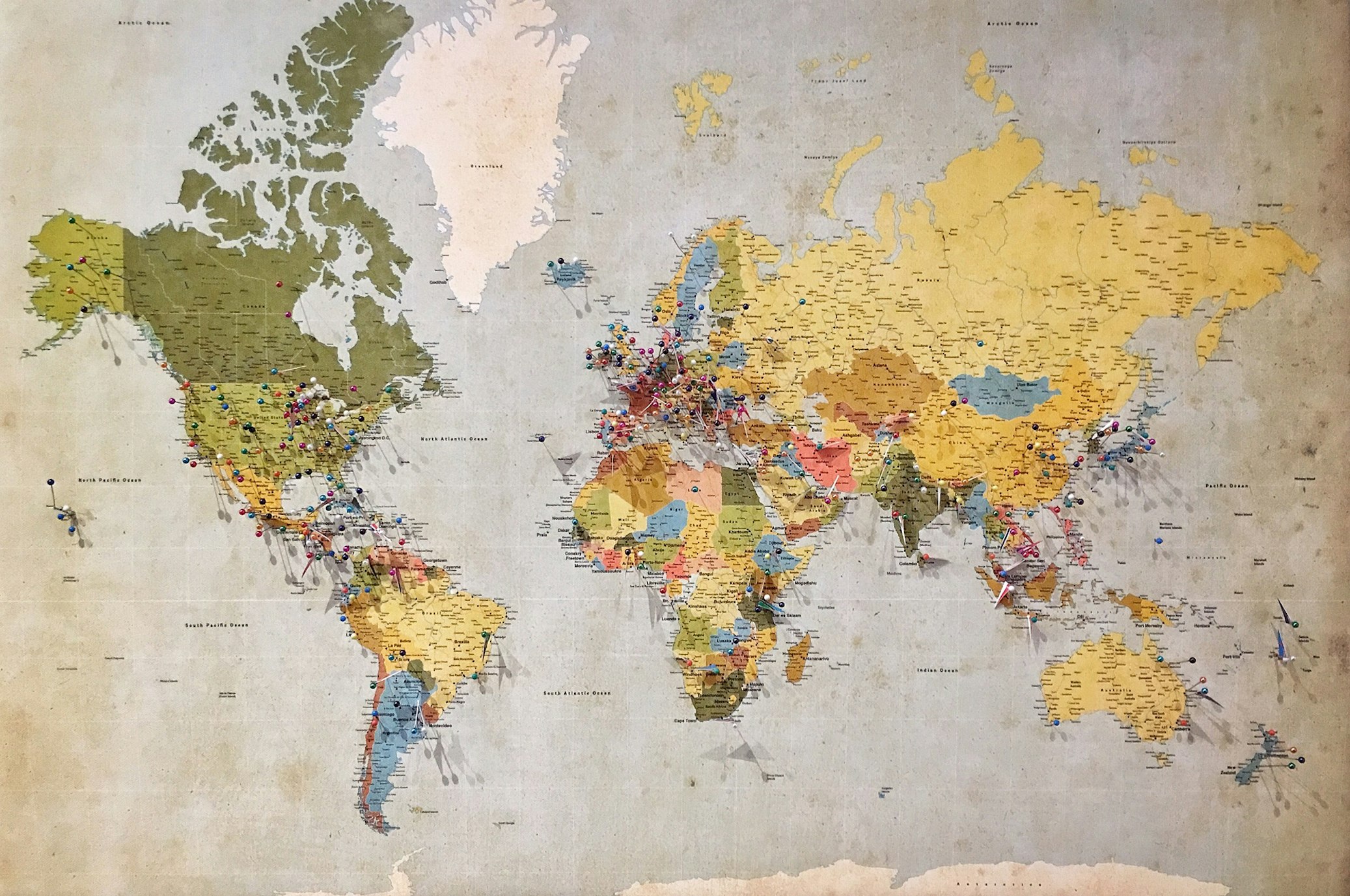 Global network map